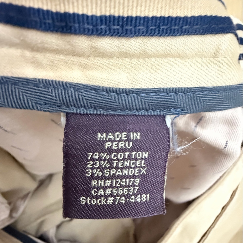 Johnston & Murphy Cream Men's Pants - Picture 5 of 7